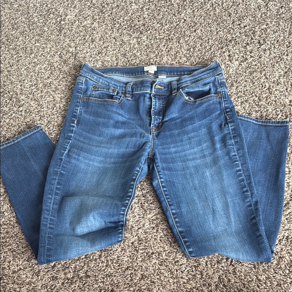 J. Crew Factory Blue Skinny Jeans with Stretch